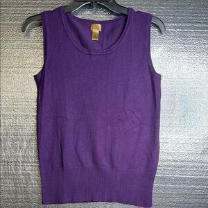 Nue Options Deep Purple Tank Top Sweater